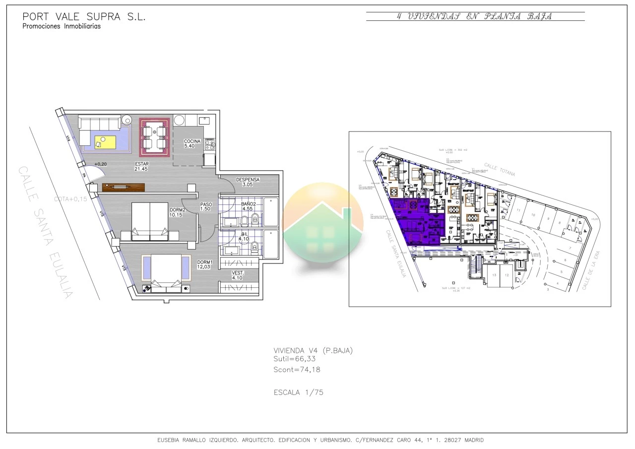 2 bedroom 2 bathroom Apartment For sale | PDM157